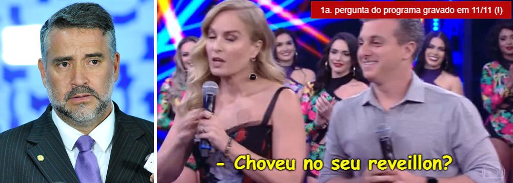 O jornalista Fernando Brito, editor do Tijolaço, encontrou a prova de que a Globo mentiu ao dizer que o programa promocional com seu funcionário Luciano Huck ocorreu quando ele negava a intenção de disputar a presidência da República; na realidade, a gravação é recente e prova que a Globo usou sua concessão pública para conceder uma espécie de horário eleitoral gratuito a um empregado da casa que ela pretende colocar na presidência, depois de ferir a democracia brasileira, com a derrubada da presidente Dilma Rousseff e a campanha contra o ex-presidente Lula; deputado Paulo Pimenta (PT-RS) já afirmou que o PT irá ao TSE para que a corte puna a Globo e Huck por campanha antecipada e abuso de poder econômico (Foto: Leonardo Attuch) O jornalista Fernando Brito, editor do Tijolaço, encontrou a prova de que a Globo mentiu ao dizer que o programa promocional com seu funcionário Luciano Huck ocorreu quando ele negava a intenção de disputar a presidência da República; na realidade, a gravação é recente e prova que a Globo usou sua concessão pública para conceder uma espécie de horário eleitoral gratuito a um empregado da casa que ela pretende colocar na presidência, depois de ferir a democracia brasileira, com a derrubada da presidente Dilma Rousseff e a campanha contra o ex-presidente Lula; deputado Paulo Pimenta (PT-RS) já afirmou que o PT irá ao TSE para que a corte puna a Globo e Huck por campanha antecipada e abuso de poder econômico