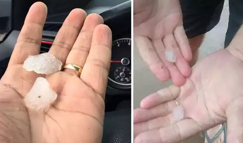 Na tarde dessa quarta-feira (10), moradores de Campo Maior ficaram assustados com uma chuva de granizo acompanhada de forte vento que causou muita destruição na cidade; com duas horas de duração, a chuva deixou várias ruas alagadas, o forro de uma padaria desabou, outdoors foram arrastados, uma torre de transmissão também caiu e alguns imóveis foram destelhados (Foto: Charles Nisz) Na tarde dessa quarta-feira (10), moradores de Campo Maior ficaram assustados com uma chuva de granizo acompanhada de forte vento que causou muita destruição na cidade; com duas horas de duração, a chuva deixou várias ruas alagadas, o forro de uma padaria desabou, outdoors foram arrastados, uma torre de transmissão também caiu e alguns imóveis foram destelhados