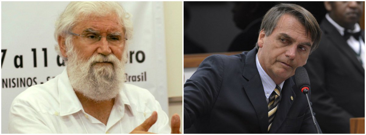 Em mais uma repercussão contra o discurso feito pelo deputado Jair Bolsonaro (PSL-RJ) a uma plateia de mil executivos do mercado financeiro, na semana passada, quando sugeriu metralhar a Rocinha como solução para acabar com a criminalidade no local, o teólogo e intelectual Leonardo Boff criticou duramente o público que o aplaudiu; para Boff, a reação "mostra o nível de consciência no mínimo fascitóide de nossas elites do atraso" (Foto: Gisele Federicce) Em mais uma repercussão contra o discurso feito pelo deputado Jair Bolsonaro (PSL-RJ) a uma plateia de mil executivos do mercado financeiro, na semana passada, quando sugeriu metralhar a Rocinha como solução para acabar com a criminalidade no local, o teólogo e intelectual Leonardo Boff criticou duramente o público que o aplaudiu; para Boff, a reação "mostra o nível de consciência no mínimo fascitóide de nossas elites do atraso"