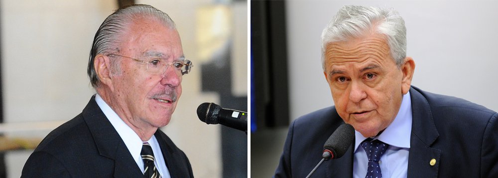 Ex-presidente José Sarney (MDB) não deu aval para que o deputado federal Pedro Fernandes (PTB-MA) comandasse o Ministério do Trabalho; a posse, que seria na quinta-feira 4, não irá mais acontecer; sem o referendo de Sarney, Michel Temer pediu para que o PTB escolhesse outro nome (Foto: Gisele Federicce) Ex-presidente José Sarney (MDB) não deu aval para que o deputado federal Pedro Fernandes (PTB-MA) comandasse o Ministério do Trabalho; a posse, que seria na quinta-feira 4, não irá mais acontecer; sem o referendo de Sarney, Michel Temer pediu para que o PTB escolhesse outro nome