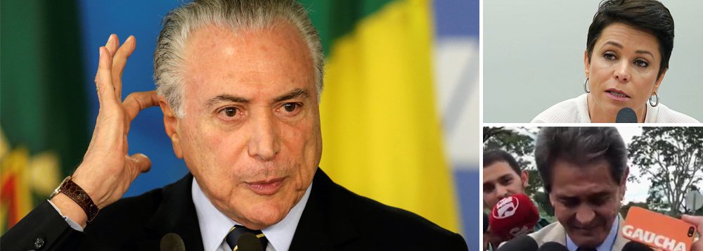 Impossibilitado pela Justiça de empossar nesta terça-feira 9 uma ministra do Trabalho que não respeita as leis trabalhistas, Michel Temer se reuniu com a deputada Cristiane Brasil (PTB-RJ), escolhida para o cargo, a fim de convencê-la a desistir de assumir o cargo; seu nome foi imposto por seu pai, Roberto Jefferson; refém da banda podre do Congresso, Temer não consegue sequer determinar que seja escolhido um novo nome (Foto: Gisele Federicce) Impossibilitado pela Justiça de empossar nesta terça-feira 9 uma ministra do Trabalho que não respeita as leis trabalhistas, Michel Temer se reuniu com a deputada Cristiane Brasil (PTB-RJ), escolhida para o cargo, a fim de convencê-la a desistir de assumir o cargo; seu nome foi imposto por seu pai, Roberto Jefferson; refém da banda podre do Congresso, Temer não consegue sequer determinar que seja escolhido um novo nome
