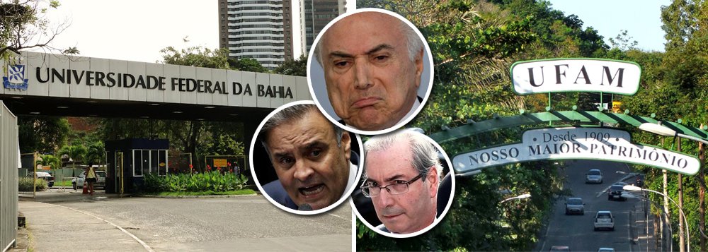 A disciplina sobre o Golpe de 2016, idealizada pelo professor Luis Felipe Miguel na UnB está se espalhando pelas universidades federais brasileiras; depois da reação da Unicamp à tentativa de censura do governo de Michel Temer, as universidades federais da Bahia (UFBA) e do Amazonas (UFAM) também ofertarão disciplinas sobre aliança entre Michel Temer, Aécio Neves e Eduardo Cunha que solapou a democracia brasileira; na UFBA, a matéria está aberta também ao público em geral, que poderá cursá-la como ouvinte; já na UFAM, a disciplina será oferecida pelo departamento de História, sob o tópico "O golpe de 2016: autoritarismo, perda de direitos e reação conservadora" (Foto: Aquiles Lins) A disciplina sobre o Golpe de 2016, idealizada pelo professor Luis Felipe Miguel na UnB está se espalhando pelas universidades federais brasileiras; depois da reação da Unicamp à tentativa de censura do governo de Michel Temer, as universidades federais da Bahia (UFBA) e do Amazonas (UFAM) também ofertarão disciplinas sobre aliança entre Michel Temer, Aécio Neves e Eduardo Cunha que solapou a democracia brasileira; na UFBA, a matéria está aberta também ao público em geral, que poderá cursá-la como ouvinte; já na UFAM, a disciplina será oferecida pelo departamento de História, sob o tópico "O golpe de 2016: autoritarismo, perda de direitos e reação conservadora"