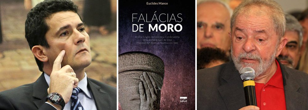 Professores de diversas universidades divulgaram documento em apoio ao lançamento do livro 'Falácias de Moro - Análise Lógica da Sentença Condenatória de Luiz Inácio Lula da Silva', de autoria do filósofo Euclides Mance, que divide em dez as falácias das quais o juiz de primeira instância Sérgio Moro teria utilizado para condenar, sem provas, o ex-presidente Lula a 9,6 anos de reclusão, recebeu o apoio de um grupo de pensadores, filósofos e lógicos de diversas instituições do Brasil; documento também terá versões em francês e espanhol, além do português; livro está disponível gratuitamente para download (Foto: Paulo Emílio) Professores de diversas universidades divulgaram documento em apoio ao lançamento do livro 'Falácias de Moro - Análise Lógica da Sentença Condenatória de Luiz Inácio Lula da Silva', de autoria do filósofo Euclides Mance, que divide em dez as falácias das quais o juiz de primeira instância Sérgio Moro teria utilizado para condenar, sem provas, o ex-presidente Lula a 9,6 anos de reclusão, recebeu o apoio de um grupo de pensadores, filósofos e lógicos de diversas instituições do Brasil; documento também terá versões em francês e espanhol, além do português; livro está disponível gratuitamente para download