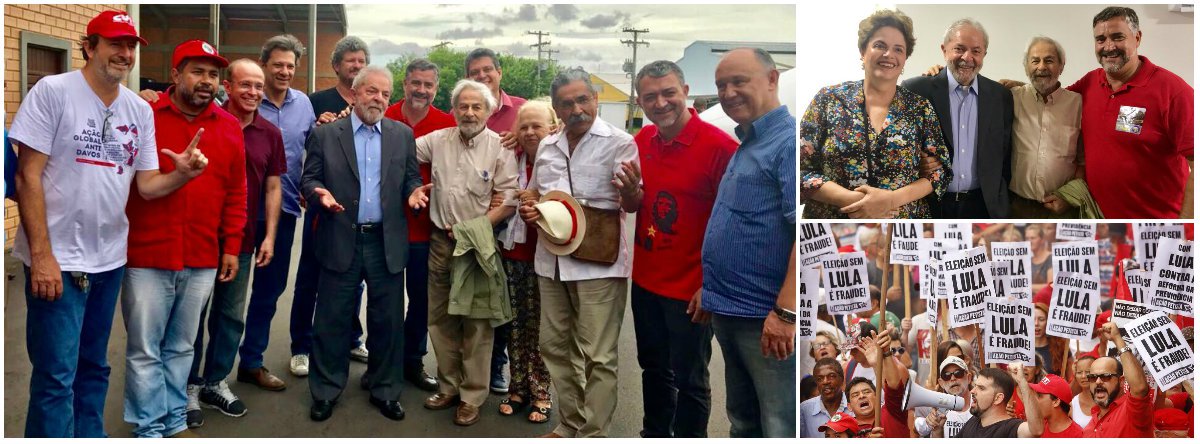 O ex-presidente Lula já está na capital do Rio Grande do Sul, onde nesta quarta-feira 24 o Tribunal Regional Federal da 4ª Região (TRF4) julgará seu recurso no processo sobre o triplex do Guarujá; Lula já se encontrou com a presidente deposta Dilma Rousseff, o renomado escritor brasileiro Raduan Nassar, o líder do PT na Câmara, Paulo Pimenta (RS), entre outros parlamentares e líderes políticos e de movimentos sociais; a cidade já está tomada por manifestantes que participam de atos em defesa da democracia e da candidatura Lula (Foto: Gisele Federicce) O ex-presidente Lula já está na capital do Rio Grande do Sul, onde nesta quarta-feira 24 o Tribunal Regional Federal da 4ª Região (TRF4) julgará seu recurso no processo sobre o triplex do Guarujá; Lula já se encontrou com a presidente deposta Dilma Rousseff, o renomado escritor brasileiro Raduan Nassar, o líder do PT na Câmara, Paulo Pimenta (RS), entre outros parlamentares e líderes políticos e de movimentos sociais; a cidade já está tomada por manifestantes que participam de atos em defesa da democracia e da candidatura Lula