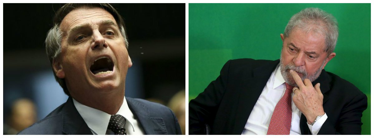 Deputado federal Jair Bolsonaro (PSC) e ex-presidente Luiz Inácio Lula da Silva .2 (Foto: Aquiles Lins) Deputado federal Jair Bolsonaro (PSC) e ex-presidente Luiz Inácio Lula da Silva .2