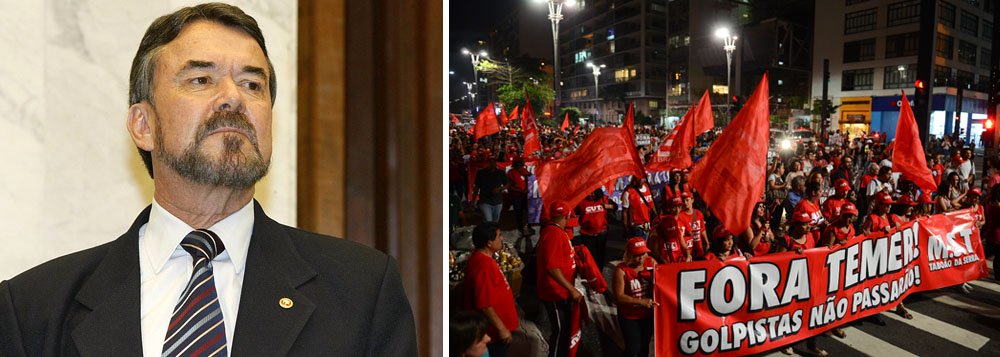 O procurador de Justiça Olympio de Sá Sotto Maior Neto pediu a saída de Michel Temer do cargo; representando o Ministério Público do Paraná em um evento oficial no último dia 3, Sotto Maior Neto encerrou seu discurso com um "Fora, Temer!" no palco; segundo a coluna Painel, da Folha de S. Paulo, ele disse que trabalha com direitos humanos e que fez a declaração por considerar que as políticas Michel Temer não são benéficas para a área; "Não posso tratar do tema e me retirar da sociedade em que vivo", afirmou (Foto: Aquiles Lins) O procurador de Justiça Olympio de Sá Sotto Maior Neto pediu a saída de Michel Temer do cargo; representando o Ministério Público do Paraná em um evento oficial no último dia 3, Sotto Maior Neto encerrou seu discurso com um "Fora, Temer!" no palco; segundo a coluna Painel, da Folha de S. Paulo, ele disse que trabalha com direitos humanos e que fez a declaração por considerar que as políticas Michel Temer não são benéficas para a área; "Não posso tratar do tema e me retirar da sociedade em que vivo", afirmou