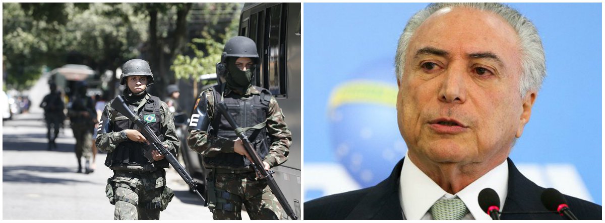 Para o MST, intervenção na segurança do Rio é uma "medida extremamente grave, autoritária e atentatória ao Estado democrático de direito. Novamente, como na ditadura militar, as elites jogam as Forças Armadas contra o povo brasileiro"; "Esta é uma resposta dos setores golpistas contra o povo, em um momento de intensa crítica popular às políticas do Governo Temer" (Foto: Leonardo Lucena) Para o MST, intervenção na segurança do Rio é uma "medida extremamente grave, autoritária e atentatória ao Estado democrático de direito. Novamente, como na ditadura militar, as elites jogam as Forças Armadas contra o povo brasileiro"; "Esta é uma resposta dos setores golpistas contra o povo, em um momento de intensa crítica popular às políticas do Governo Temer"