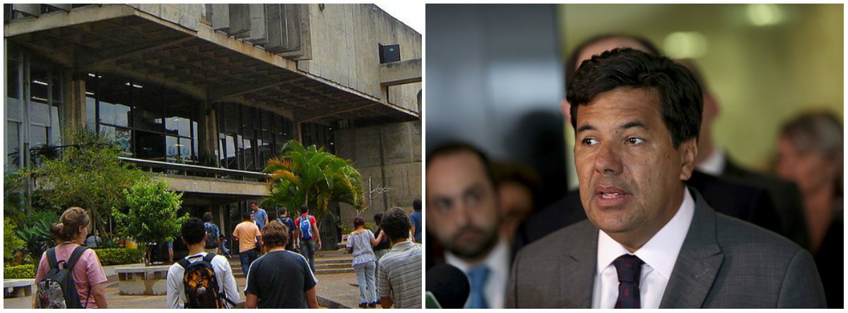 "O ministro usurpador da educação, Mendonça Filho, do DEM, partido descendente da velha ARENA da ditadura de 1964/1985, não perdeu o cacoete autoritário de origem. Mendonça pretende alinhar o front jurídico do golpe – AGU, CGU, TCU, MPF – para proibir a realização do curso 'o golpe de 2016 e o futuro da democracia no Brasil', promovido pela graduação em Ciência Política da UNB", escreve o colunista Jeferson Miola; "O ilegítimo governo Temer avança na censura. Depois da proibição do uso da faixa presidencial no desfile do vampiro neoliberalista da escola Paraíso do Tuiuti, o ataque à autonomia da Universidade é mais um passo grave em direção ao arbítrio. A ditadura de 1964 tentou, mas não chegou a tanto" (Foto: Jeferson Miola) "O ministro usurpador da educação, Mendonça Filho, do DEM, partido descendente da velha ARENA da ditadura de 1964/1985, não perdeu o cacoete autoritário de origem. Mendonça pretende alinhar o front jurídico do golpe – AGU, CGU, TCU, MPF – para proibir a realização do curso 'o golpe de 2016 e o futuro da democracia no Brasil', promovido pela graduação em Ciência Política da UNB", escreve o colunista Jeferson Miola; "O ilegítimo governo Temer avança na censura. Depois da proibição do uso da faixa presidencial no desfile do vampiro neoliberalista da escola Paraíso do Tuiuti, o ataque à autonomia da Universidade é mais um passo grave em direção ao arbítrio. A ditadura de 1964 tentou, mas não chegou a tanto"