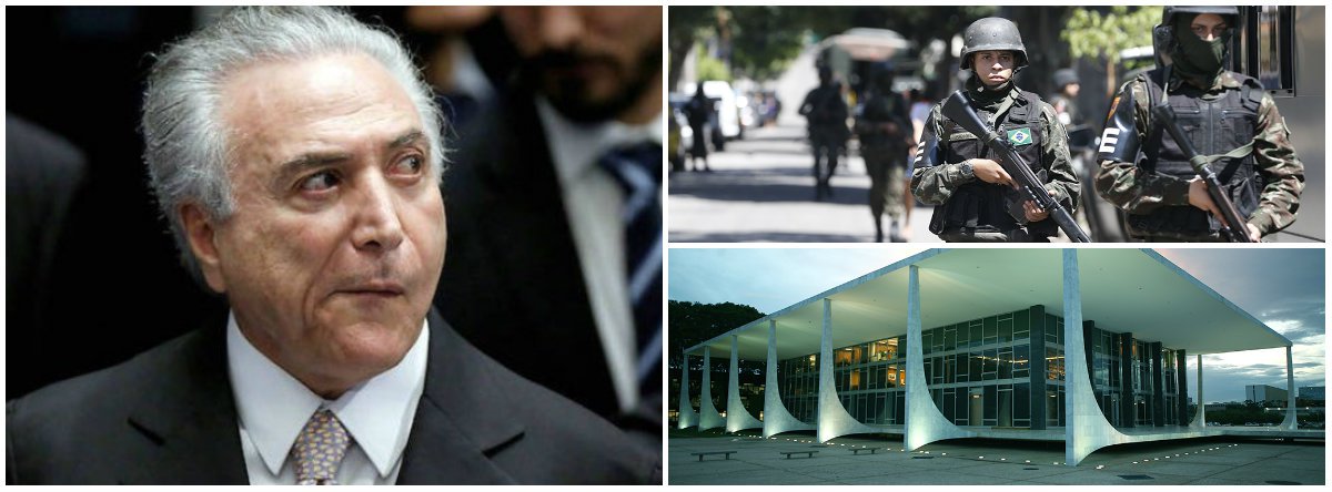 "Quem acompanhou a entrevista dos ministros Raul Jungmann e Sérgio Etchegoyen – que quase não deixou falar o general-interventor Braga Neto – viu que não desceu goela abaixo dos repórteres a história de que a intervenção federal será revogada, na hora de votar a reforma da previdência e “re-decretada” depois, para driblar a proibição constitucional de que a Carta não pode ser emendada durante a vigência de intervenções", diz Fernando Brito, do Tijolaço; "É inevitável que esta questão seja judicializada" (Foto: Leonardo Lucena) "Quem acompanhou a entrevista dos ministros Raul Jungmann e Sérgio Etchegoyen – que quase não deixou falar o general-interventor Braga Neto – viu que não desceu goela abaixo dos repórteres a história de que a intervenção federal será revogada, na hora de votar a reforma da previdência e “re-decretada” depois, para driblar a proibição constitucional de que a Carta não pode ser emendada durante a vigência de intervenções", diz Fernando Brito, do Tijolaço; "É inevitável que esta questão seja judicializada"
