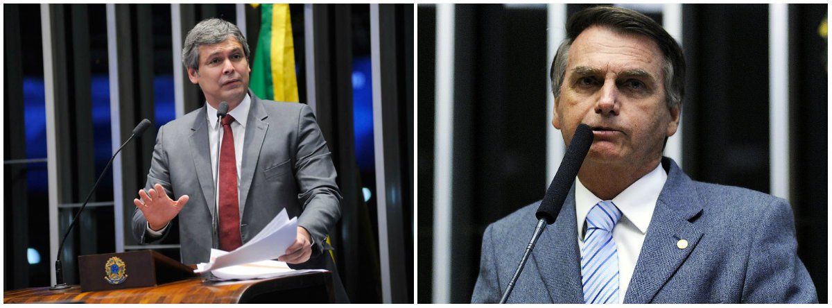 O senador Lindbergh Farias (PT-RJ) criticou o deputado Jair Bolsonaro (PSL-RJ), que defendeu o tiroteio como solução para a criminalidade na Rocinha, no Rio; "Bolsonaro prometeu metralhar a Rocinha para uma plateia de mil executivos. Foi aplaudido! O ódio dos ricos contra os trabalhadores é tão grande que dão palco pra um show de atrocidades protagonizado por um fascista!", comentou o senador no Facebook (Foto: Leonardo Lucena) O senador Lindbergh Farias (PT-RJ) criticou o deputado Jair Bolsonaro (PSL-RJ), que defendeu o tiroteio como solução para a criminalidade na Rocinha, no Rio; "Bolsonaro prometeu metralhar a Rocinha para uma plateia de mil executivos. Foi aplaudido! O ódio dos ricos contra os trabalhadores é tão grande que dão palco pra um show de atrocidades protagonizado por um fascista!", comentou o senador no Facebook