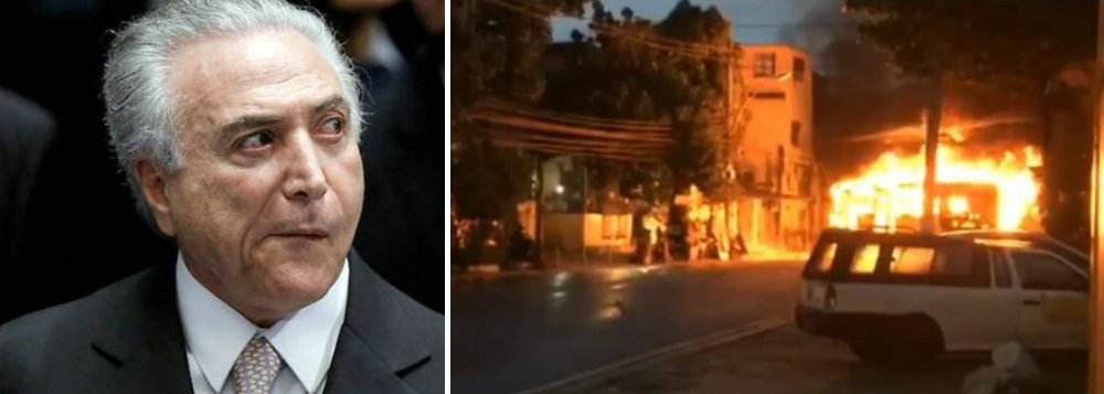 Dois dias após a intervenção militar no Rio de Janeiro, numa decisão tomada por Michel Temer para tentar ganhar popularidade surfando na agenda da segurança, explodiu uma rebelião na penitenciária Milton Dias Moreira, em Japeri, na Baixada Fluminense; pelo menos quatro agentes penitenciários, um deles chefe de segurança da cadeia, são feitos reféns pelos detentos e um grupo do Batalhão de Operações Especiais (Bope) está a caminho; intervenção tem sido criticada por especialistas e vários partidos políticos, que condenam a o caráter demagógico e eleitoreiro da decisão tomada por Temer (Foto: Leonardo Attuch) Dois dias após a intervenção militar no Rio de Janeiro, numa decisão tomada por Michel Temer para tentar ganhar popularidade surfando na agenda da segurança, explodiu uma rebelião na penitenciária Milton Dias Moreira, em Japeri, na Baixada Fluminense; pelo menos quatro agentes penitenciários, um deles chefe de segurança da cadeia, são feitos reféns pelos detentos e um grupo do Batalhão de Operações Especiais (Bope) está a caminho; intervenção tem sido criticada por especialistas e vários partidos políticos, que condenam a o caráter demagógico e eleitoreiro da decisão tomada por Temer