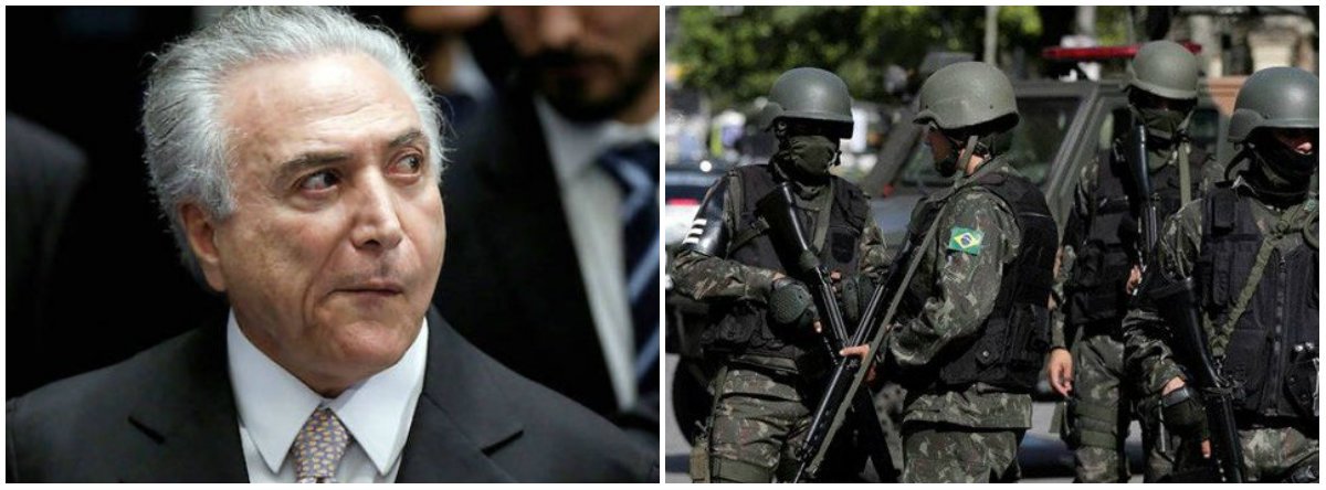"A intervenção federal no Rio de Janeiro não é uma brincadeira e muito menos um improviso. Não é coisa de amadores e muito menos obra de um 'governo fraco' que não tem mais saída para se sustentar", diz o historiador Carlos D'Incao; "Nunca é o desejo de ninguém a saída da insurreição popular. Mas quem não deixou outra saída foram os que tomaram o poder através de um golpe de Estado", diz; "O mercado vai exigir que seus interesses sejam obedecidos. E se para isso for necessário que haja um mar de sangue, ele já deixou clara a sua opção... Ele quer um Rio de Sangue" (Foto: Carlos D'Incao) "A intervenção federal no Rio de Janeiro não é uma brincadeira e muito menos um improviso. Não é coisa de amadores e muito menos obra de um 'governo fraco' que não tem mais saída para se sustentar", diz o historiador Carlos D'Incao; "Nunca é o desejo de ninguém a saída da insurreição popular. Mas quem não deixou outra saída foram os que tomaram o poder através de um golpe de Estado", diz; "O mercado vai exigir que seus interesses sejam obedecidos. E se para isso for necessário que haja um mar de sangue, ele já deixou clara a sua opção... Ele quer um Rio de Sangue"