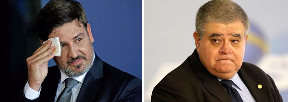 O ministro da Secretaria de Governo, Carlos Marun, reagiu com ironia à declaração do diretor-geral da Polícia Federal, Fernando Segóvia, de que vai pedir o fim das investigações contra Michel Temer sobre pagamento de propina no decreto dos portos; "Essa é mais uma das flechas que estão saindo uma a uma pela culatra, flechas criadas pelo doutor Janot", ironizou o ministro; "Se o inquérito não coletar provas suficientes, é o certo o arquivamento. É correto, seja quem for o diretor-geral", afirmou MArun, sobre o fato de Temer ter indicado Segovia para o cargo (Foto: Aquiles Lins) O ministro da Secretaria de Governo, Carlos Marun, reagiu com ironia à declaração do diretor-geral da Polícia Federal, Fernando Segóvia, de que vai pedir o fim das investigações contra Michel Temer sobre pagamento de propina no decreto dos portos; "Essa é mais uma das flechas que estão saindo uma a uma pela culatra, flechas criadas pelo doutor Janot", ironizou o ministro; "Se o inquérito não coletar provas suficientes, é o certo o arquivamento. É correto, seja quem for o diretor-geral", afirmou MArun, sobre o fato de Temer ter indicado Segovia para o cargo