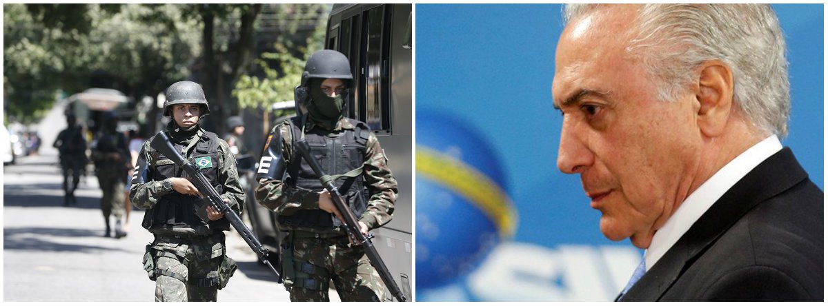 No Valor Econômico, três manchetes em sua capa falam sobre o tema, atribuindo a penúria financeira dos estados como uma das causas da violência e chamando a intervenção de “popular e de alto risco”. O Globo discute tentativas de fugas ocorridas nos presídios do Rio. Folha e Estadão seguem a linha de justificar meios extremos com exemplos pautáveis (Foto: Luiz Henrique Dias) No Valor Econômico, três manchetes em sua capa falam sobre o tema, atribuindo a penúria financeira dos estados como uma das causas da violência e chamando a intervenção de “popular e de alto risco”. O Globo discute tentativas de fugas ocorridas nos presídios do Rio. Folha e Estadão seguem a linha de justificar meios extremos com exemplos pautáveis