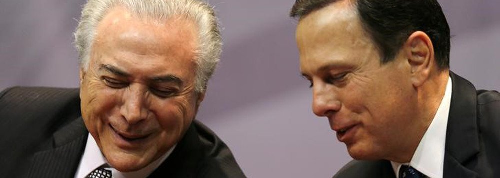 Presidente Michel Temer e prefeito de São Paulo, João Doria, em evento em São Paulo 07/08/2017 REUTERS/Paulo Whitaker (Foto: Leonardo Lucena) Presidente Michel Temer e prefeito de São Paulo, João Doria, em evento em São Paulo 07/08/2017 REUTERS/Paulo Whitaker