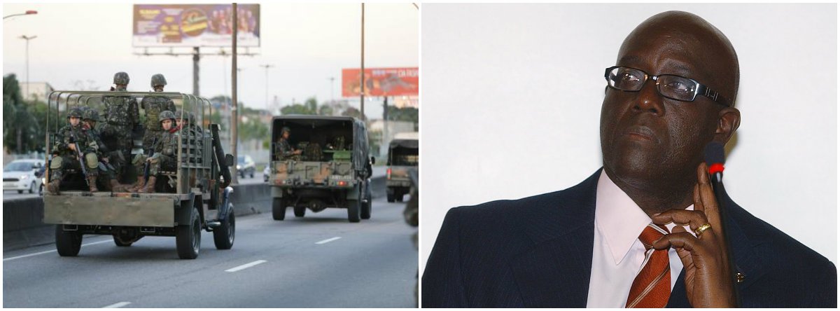 Ex-ministro e ex-deputado federal comenta, em vídeo para o 247, que é preciso olhar com muita seriedade a situação da população da periferia da cidade, "porque ao mesmo que irá receber bem o Exército, poderá ser vítima de ações arbitrárias e de violência das Forças Armadas"; para ele, a intervenção "é a aplicação em nosso estado do tratado oriundo do consenso de Washington, que recomenda a países como o Brasil a mudança de papel das Forças Armadas transformando-as em forças de segurança pública"; assista (Foto: Gisele Federicce) Ex-ministro e ex-deputado federal comenta, em vídeo para o 247, que é preciso olhar com muita seriedade a situação da população da periferia da cidade, "porque ao mesmo que irá receber bem o Exército, poderá ser vítima de ações arbitrárias e de violência das Forças Armadas"; para ele, a intervenção "é a aplicação em nosso estado do tratado oriundo do consenso de Washington, que recomenda a países como o Brasil a mudança de papel das Forças Armadas transformando-as em forças de segurança pública"; assista