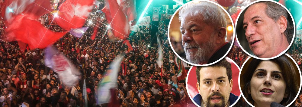 Os cinco principais partidos de esquerda do Brasil, PT, PDT, PSB, PCdoB e PSOL, se uniram para a construção de uma agenda comum contra o retrocesso político e econômico que vive o País; as fundações das cinco legendas lançarão no próximo dia 20, em Brasília, o Manifesto Unidade para Reconstruir o Brasil, que defenderá as conquistas dos trabalhadores, a retomada da economia e a soberania nacional; o ato deve reunir dirigentes, parlamentares, representantes de movimentos sociais, intelectuais e artistas; ainda não estão confirmadas as presenças dos presidenciáveis Lula, Manuela D'Avila (PCdoB), Ciro Gomes (PDT) e Guilherme Boulos, que pode vir a ser o nome do Psol para a eleição (Foto: Aquiles Lins) Os cinco principais partidos de esquerda do Brasil, PT, PDT, PSB, PCdoB e PSOL, se uniram para a construção de uma agenda comum contra o retrocesso político e econômico que vive o País; as fundações das cinco legendas lançarão no próximo dia 20, em Brasília, o Manifesto Unidade para Reconstruir o Brasil, que defenderá as conquistas dos trabalhadores, a retomada da economia e a soberania nacional; o ato deve reunir dirigentes, parlamentares, representantes de movimentos sociais, intelectuais e artistas; ainda não estão confirmadas as presenças dos presidenciáveis Lula, Manuela D'Avila (PCdoB), Ciro Gomes (PDT) e Guilherme Boulos, que pode vir a ser o nome do Psol para a eleição