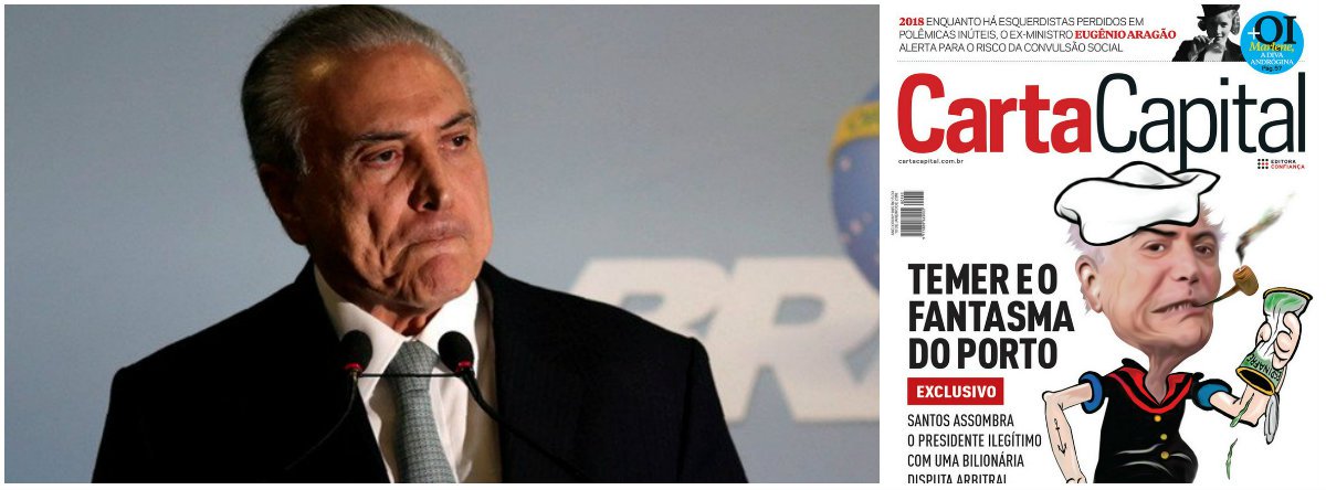 Revista destaca nesta semana a intimação do ministro do STF Luís Roberto Barroso para que Temer responda em 15 dias a 50 perguntas feitas pela Polícia Federal que investiga as motivações de um decreto presidencial "para lá de favorável ao setor portuário"; "Uma negociação em troca de quê? Grana?", questiona a publicação (Foto: Gisele Federicce) Revista destaca nesta semana a intimação do ministro do STF Luís Roberto Barroso para que Temer responda em 15 dias a 50 perguntas feitas pela Polícia Federal que investiga as motivações de um decreto presidencial "para lá de favorável ao setor portuário"; "Uma negociação em troca de quê? Grana?", questiona a publicação