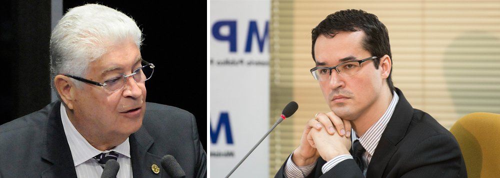 O senador Roberto Requião (PMDB-PR) gravou um vídeo em resposta ao procurador Deltan Dallagnol, potencial candidato ao Senado, em que ele critica praticamente toda a classe política; "Dallagnol, você está dizendo em uma das suas muitas declarações midiáticas que praticamente todos os políticos são corruptos. Ora, todas as pesquisas do Paraná lhe colocam também como político, como candidato a senador", disse Requião (Foto: Leonardo Attuch) O senador Roberto Requião (PMDB-PR) gravou um vídeo em resposta ao procurador Deltan Dallagnol, potencial candidato ao Senado, em que ele critica praticamente toda a classe política; "Dallagnol, você está dizendo em uma das suas muitas declarações midiáticas que praticamente todos os políticos são corruptos. Ora, todas as pesquisas do Paraná lhe colocam também como político, como candidato a senador", disse Requião