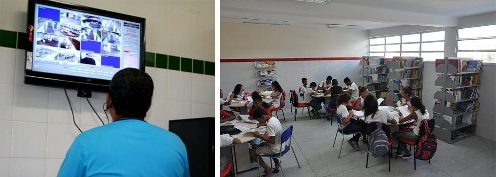 Após a implantação, em junho, do sistema de monitoramento eletrônico em apenas cinco escolas de Aracaju, o governo do Estado decidiu ampliar para mais 34 escolas da capital; ideia é que esse novo sistema seja integrado aos vigilantes escolares e com a estrutura de segurança pública governamental (Foto: Voney Malta) Após a implantação, em junho, do sistema de monitoramento eletrônico em apenas cinco escolas de Aracaju, o governo do Estado decidiu ampliar para mais 34 escolas da capital; ideia é que esse novo sistema seja integrado aos vigilantes escolares e com a estrutura de segurança pública governamental