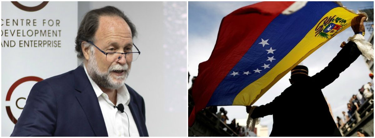 "Típico porta-voz da oligarquia derrotada pelo chavismo que nunca mais voltou ao poder pelas urnas, o ex-ministro Ricardo Hausmann divulga plano de invasão da Venezuela por tropas estrangeiras, mas esquece de considerar o apego da maioria da população às conquistas dos últimos anos", escreve Paulo Moreira Leite, articulista do 247. Para PML, é sintomático que se fale em golpe e invasão estrangeira no ano em que o calendário marca eleições presidenciais. "O próprio ex-ministro escreve que a 'oposição política está mais fraca' do que há seis meses", destaca (Foto: Paulo Moreira Leite) "Típico porta-voz da oligarquia derrotada pelo chavismo que nunca mais voltou ao poder pelas urnas, o ex-ministro Ricardo Hausmann divulga plano de invasão da Venezuela por tropas estrangeiras, mas esquece de considerar o apego da maioria da população às conquistas dos últimos anos", escreve Paulo Moreira Leite, articulista do 247. Para PML, é sintomático que se fale em golpe e invasão estrangeira no ano em que o calendário marca eleições presidenciais. "O próprio ex-ministro escreve que a 'oposição política está mais fraca' do que há seis meses", destaca