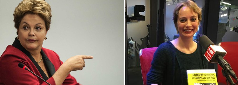 Em entrevista à RFI, a historiadora francesa Juliette Dumont afirma que o Brasil viveu seu auge da diplomacia nos governos do ex-presidente Lula e que com o golpe de 2016 contra Dilma Rousseff abalou a imagem do País no mundo; "O Brasil estava na moda e encarnava um modelo para as esquerdas da Europa", diz Dumont; "O golpe, e as imagens que circularam, por exemplo, da votação do impeachment da Dilma na Câmara dos Deputados, começaram a abalar essa imagem. Passou-se a se falar do Brasil só pela corrupção e a crise econômica. Isso afeta muito o poder de barganha do Brasil, a sua visibilidade e capacidade de ter uma voz nas instituições multilaterais", avalia (Foto: Aquiles Lins) Em entrevista à RFI, a historiadora francesa Juliette Dumont afirma que o Brasil viveu seu auge da diplomacia nos governos do ex-presidente Lula e que com o golpe de 2016 contra Dilma Rousseff abalou a imagem do País no mundo; "O Brasil estava na moda e encarnava um modelo para as esquerdas da Europa", diz Dumont; "O golpe, e as imagens que circularam, por exemplo, da votação do impeachment da Dilma na Câmara dos Deputados, começaram a abalar essa imagem. Passou-se a se falar do Brasil só pela corrupção e a crise econômica. Isso afeta muito o poder de barganha do Brasil, a sua visibilidade e capacidade de ter uma voz nas instituições multilaterais", avalia