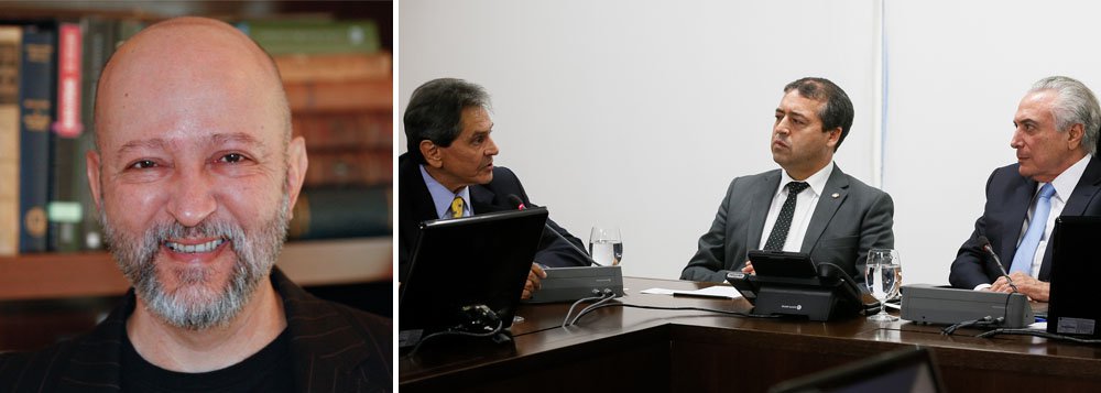 O colunista Josias de Souza criticou Michel Temer nesta quinta-feira, 4, pela escolha da deputada Cristiane Brasil (PTB), filha do ex-deputado Roberto Jefferson, como nova ministra do Trabalho; "Este é um governo guiado pela inconsciência moral", disse Josias; "Em qualquer país do mundo, um volume de 12,5 milhões de desempregados levaria o governo a tratar com reverência uma pasta batizada de Ministério do Trabalho. No Brasil de Temer, esse pedaço vital da máquina pública pertence ao PTB", acrescenta (Foto: Aquiles Lins) O colunista Josias de Souza criticou Michel Temer nesta quinta-feira, 4, pela escolha da deputada Cristiane Brasil (PTB), filha do ex-deputado Roberto Jefferson, como nova ministra do Trabalho; "Este é um governo guiado pela inconsciência moral", disse Josias; "Em qualquer país do mundo, um volume de 12,5 milhões de desempregados levaria o governo a tratar com reverência uma pasta batizada de Ministério do Trabalho. No Brasil de Temer, esse pedaço vital da máquina pública pertence ao PTB", acrescenta