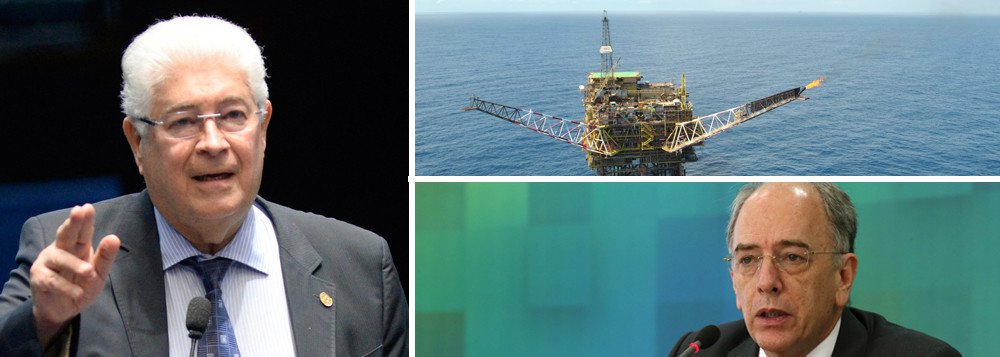 Em vídeo, o senador Roberto Requião (MDB-PR) criticou o acordo fechado entre a Petrobras e a Justiça dos Estados Unidos, em que foi acertado o pagamento da estatal brasileira de R$ 10 bilhões a acionistas norte-americanos, e avaliou que "parece que o jogo do Ministério Público é desmoralizar a Petrobras, para que ela seja privatizada"; "Até as pedras sabem que a Petrobras não foi culpada, mas sim vítima do escândalo de corrupção investigado pela Lava Jato. E os culpados estão soltos depois de delações premiadas", lembrou Requião; assista (Foto: Gisele Federicce) Em vídeo, o senador Roberto Requião (MDB-PR) criticou o acordo fechado entre a Petrobras e a Justiça dos Estados Unidos, em que foi acertado o pagamento da estatal brasileira de R$ 10 bilhões a acionistas norte-americanos, e avaliou que "parece que o jogo do Ministério Público é desmoralizar a Petrobras, para que ela seja privatizada"; "Até as pedras sabem que a Petrobras não foi culpada, mas sim vítima do escândalo de corrupção investigado pela Lava Jato. E os culpados estão soltos depois de delações premiadas", lembrou Requião; assista