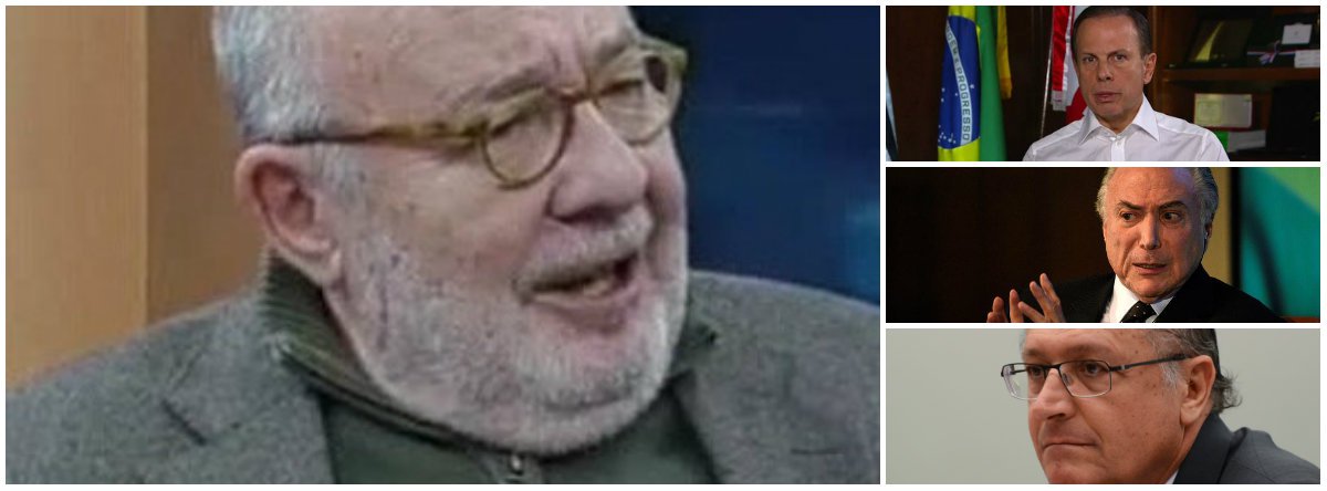 "Será que alguém já fez as contas de quanto dinheiro público esta sendo torrado na enxurrada de propagandas enganosas despejadas diariamente na nossa cara pelos governos federal, estadual e municipal em São Paulo?", questiona o jornalista Ricardo Kotscho. "Começou com o prefeito João Doria, atacando em todos os intervalos comerciais da Globo com a propaganda 'Prefeitura de São Paulo, Trabalho, Trabalho, Trabalho', para vender o asfaltamento de ruas como a grande obra do seu governo, depois que começou a despencar nas pesquisas" (Foto: Leonardo Lucena) "Será que alguém já fez as contas de quanto dinheiro público esta sendo torrado na enxurrada de propagandas enganosas despejadas diariamente na nossa cara pelos governos federal, estadual e municipal em São Paulo?", questiona o jornalista Ricardo Kotscho. "Começou com o prefeito João Doria, atacando em todos os intervalos comerciais da Globo com a propaganda 'Prefeitura de São Paulo, Trabalho, Trabalho, Trabalho', para vender o asfaltamento de ruas como a grande obra do seu governo, depois que começou a despencar nas pesquisas"