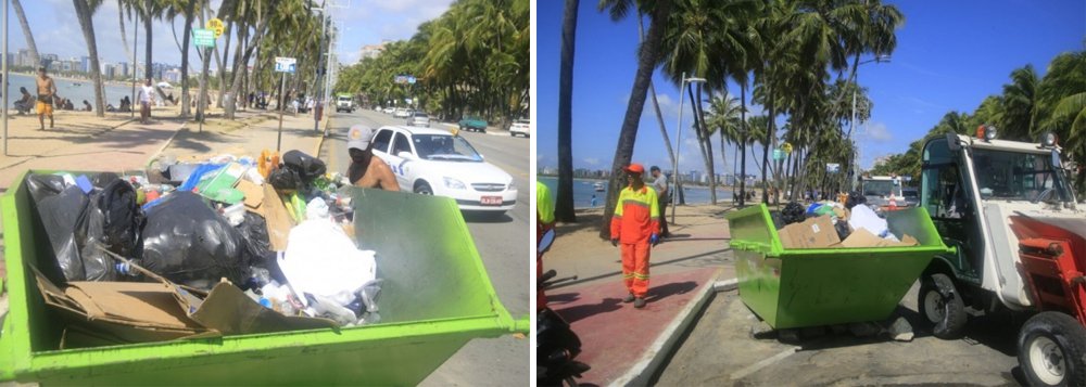 Trabalho iniciou ainda na madruga e deve durar toda a segunda-feira 1º na capital; cerca de 500 garis foram escalados para o serviço pesado após o Réveillon; alguns deles iniciaram a jornada por volta das 4h30 (Foto: Gisele Federicce) Trabalho iniciou ainda na madruga e deve durar toda a segunda-feira 1º na capital; cerca de 500 garis foram escalados para o serviço pesado após o Réveillon; alguns deles iniciaram a jornada por volta das 4h30