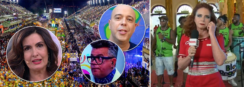 Marcado pelo 'Fora, Temer' e pelo 'volta, Lula', o carnaval de 2018 também entra para a história como o que mais constrangimento gerou para a Globo, que foi uma das peças centrais no golpe de 2016; além da desmoralização sofrida no desfile da Tuiuti, em que seus apresentadores se calaram diante dos "manifestoches" e do "Temer vampirão", vários repórteres da Globo foram zoados em transmissões ao vivo, como aconteceu com Leilane Neubarth, que teve que ouvir 'vai dar PT'; Globo tentou se redimir em matéria no JN com 24 horas de atraso, mas acabou passando recibo do arrastão moral que levou; é o que dá apoiar um golpe que derrubou uma presidente honesta e instalou uma quadrilha no poder (Foto: Aquiles Lins) Marcado pelo 'Fora, Temer' e pelo 'volta, Lula', o carnaval de 2018 também entra para a história como o que mais constrangimento gerou para a Globo, que foi uma das peças centrais no golpe de 2016; além da desmoralização sofrida no desfile da Tuiuti, em que seus apresentadores se calaram diante dos "manifestoches" e do "Temer vampirão", vários repórteres da Globo foram zoados em transmissões ao vivo, como aconteceu com Leilane Neubarth, que teve que ouvir 'vai dar PT'; Globo tentou se redimir em matéria no JN com 24 horas de atraso, mas acabou passando recibo do arrastão moral que levou; é o que dá apoiar um golpe que derrubou uma presidente honesta e instalou uma quadrilha no poder