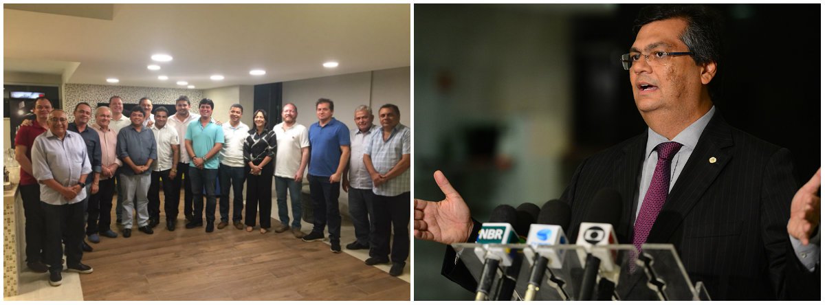 O presidente da Assembleia Legislativa do Maranhão, deputado Othelino Neto (PCdoB), reuniu para um jantar 12 presidentes e representantes de partidos que reiteraram todo apoio à reeleição do governador Flávio Dino (PCdoB); o objetivo do encontro, além de fortalecer a frente partidária em torno do comunista, foi intensificar o diálogo para a definição de um projeto coletivo, visando às disputas majoritária e proporcional nas eleições deste ano; participaram da mesa de diálogos PP, PSB, PPS, PTB, Solidariedade, PROS, PR, PT, PDT, PTC, DEM e PCdoB por meio de presidentes estaduais e representantes partidários (Foto: Leonardo Lucena) O presidente da Assembleia Legislativa do Maranhão, deputado Othelino Neto (PCdoB), reuniu para um jantar 12 presidentes e representantes de partidos que reiteraram todo apoio à reeleição do governador Flávio Dino (PCdoB); o objetivo do encontro, além de fortalecer a frente partidária em torno do comunista, foi intensificar o diálogo para a definição de um projeto coletivo, visando às disputas majoritária e proporcional nas eleições deste ano; participaram da mesa de diálogos PP, PSB, PPS, PTB, Solidariedade, PROS, PR, PT, PDT, PTC, DEM e PCdoB por meio de presidentes estaduais e representantes partidários