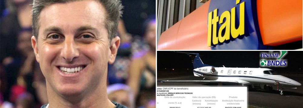 "O Itaú intermediou o empréstimo do BNDES à Brisair Serviços Técnicos e Aeronáuticos (da qual Huck e Angélica são sócios) e é o proprietário da aeronave prefixo PP-HUC, sendo a Brisair a operadora. Da Globo, Huck é um empregado, muito bem remunerado, mas apenas um empregado", diz o colunista do 247 Alex Solnik; "Com o Itaú a coisa é diferente. Além de ser garoto-propaganda do banco, tem negócios com a instituição. É de se pensar se, se Huck fizer a bobagem de sair a presidente da República, será o candidato do Fernando Henrique, da Globo ou do Itaú. Eu apostaria na terceira hipótese", diz ele (Foto: Alex Solnik) "O Itaú intermediou o empréstimo do BNDES à Brisair Serviços Técnicos e Aeronáuticos (da qual Huck e Angélica são sócios) e é o proprietário da aeronave prefixo PP-HUC, sendo a Brisair a operadora. Da Globo, Huck é um empregado, muito bem remunerado, mas apenas um empregado", diz o colunista do 247 Alex Solnik; "Com o Itaú a coisa é diferente. Além de ser garoto-propaganda do banco, tem negócios com a instituição. É de se pensar se, se Huck fizer a bobagem de sair a presidente da República, será o candidato do Fernando Henrique, da Globo ou do Itaú. Eu apostaria na terceira hipótese", diz ele
