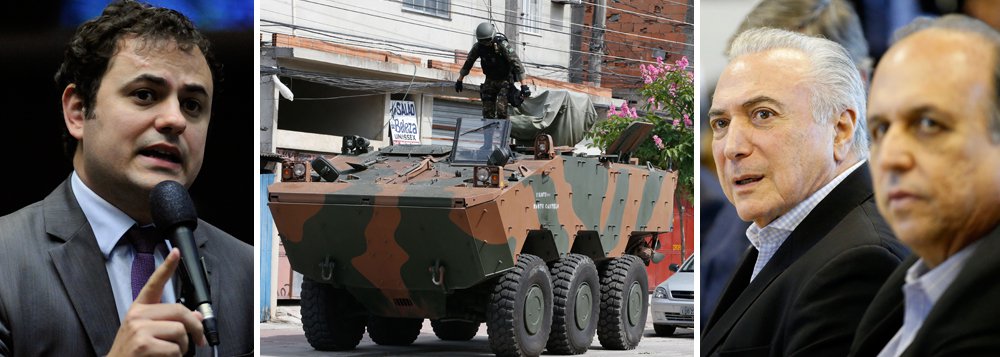 Em entrevista à TV 247, o deputado Glauber Braga (Psol-RJ) afirma que a intervenção militar no Rio de Janeiro demonstra que o governador Luiz Fernando Pezão, do PMDB, não tem condições de gerir a segurança pública e nenhuma outra área; "a melhor saída é que o povo do Rio de Janeiro escolha um novo caminho através de eleições"; ele também alerta para a restrição de direitos que atingirá as comunidades mais carentes do Rio para criar uma "pseudo sensação de segurança"; segundo ele, o Rio vive a "ampliação de um estado de sítio" (Foto: Leonardo Attuch) Em entrevista à TV 247, o deputado Glauber Braga (Psol-RJ) afirma que a intervenção militar no Rio de Janeiro demonstra que o governador Luiz Fernando Pezão, do PMDB, não tem condições de gerir a segurança pública e nenhuma outra área; "a melhor saída é que o povo do Rio de Janeiro escolha um novo caminho através de eleições"; ele também alerta para a restrição de direitos que atingirá as comunidades mais carentes do Rio para criar uma "pseudo sensação de segurança"; segundo ele, o Rio vive a "ampliação de um estado de sítio"