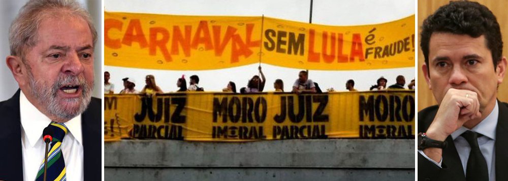 "É cedo para saber mas talvez o Carnaval do desagravo democrático proporcionado pelo desfile da escola Paraíso do Tuiuti vá se tornar um divisor de águas. Talvez depois dele tudo volte ao normal mas é possível que esteja havendo um despertar, que o povo tenha se cansado de engolir sapos e safanões e vá começar a reagir", diz a colunista Tereza Cruvinel, que destaca a faixa de apoio ao ex-presidente Lula e contra a parcialidade do juiz Sergio Moro, que foi também levantada no Morro do Juramento (Foto: Tereza Cruvinel) "É cedo para saber mas talvez o Carnaval do desagravo democrático proporcionado pelo desfile da escola Paraíso do Tuiuti vá se tornar um divisor de águas. Talvez depois dele tudo volte ao normal mas é possível que esteja havendo um despertar, que o povo tenha se cansado de engolir sapos e safanões e vá começar a reagir", diz a colunista Tereza Cruvinel, que destaca a faixa de apoio ao ex-presidente Lula e contra a parcialidade do juiz Sergio Moro, que foi também levantada no Morro do Juramento