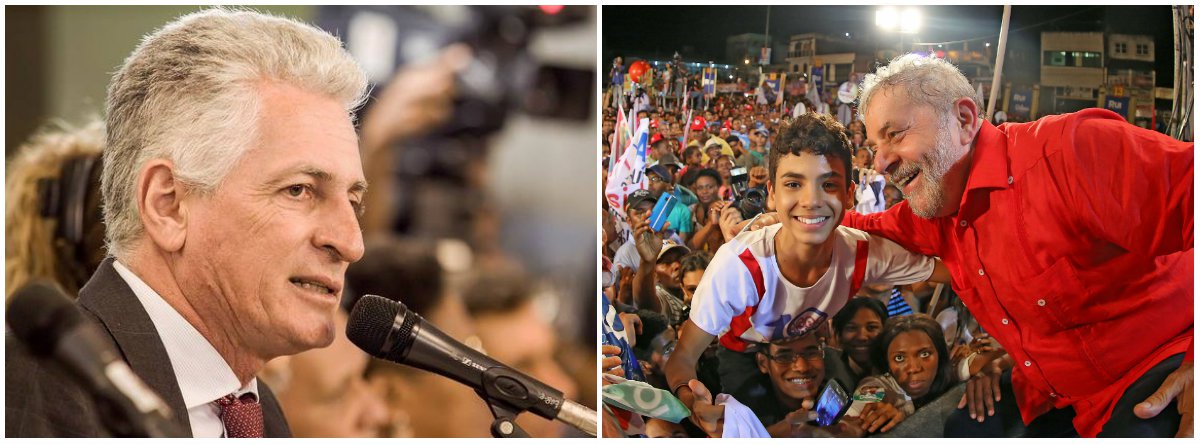 Após o Datafolha apontar o ex-presidente Lula como líder isolado na disputa eleitoral, o deputado estadual Rogério Correia (PT) também afirmou que "a direita, irresponsavelmente, quer jogar sobre as costas do povo brasileiro o peso das suas escolhas, que só beneficiam os mais ricos. É reforma da previdência, reforma trabalhista, privatizações, queda do salário mínimo. O povo não quer isso. E o povo se lembra como era na época de Lula. Está com saudades. Quer Lula de volta. O povo quer Lula" (Foto: Leonardo Lucena) Após o Datafolha apontar o ex-presidente Lula como líder isolado na disputa eleitoral, o deputado estadual Rogério Correia (PT) também afirmou que "a direita, irresponsavelmente, quer jogar sobre as costas do povo brasileiro o peso das suas escolhas, que só beneficiam os mais ricos. É reforma da previdência, reforma trabalhista, privatizações, queda do salário mínimo. O povo não quer isso. E o povo se lembra como era na época de Lula. Está com saudades. Quer Lula de volta. O povo quer Lula"