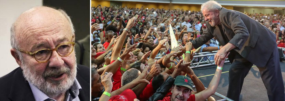 "Em qualquer país civilizado do mundo, quando um ex-presidente lança sua candidatura a um novo mandato, seja na condição que for, ainda mais sendo líder em todas as pesquisas de opinião, certamente mereceria algum registro no noticiário político", diz o jornalista Ricardo Kotscho, sobre a censura da mídia à candidatura do ex-presidente Lula; "Deletado pela grande mídia do noticiário sobre as eleições presidenciais, desde que foi condenado em segunda instância no tribunal de Porto Alegre, Lula é tratado como se fosse um morto vivo", criticou o jornalista (Foto: Aquiles Lins) "Em qualquer país civilizado do mundo, quando um ex-presidente lança sua candidatura a um novo mandato, seja na condição que for, ainda mais sendo líder em todas as pesquisas de opinião, certamente mereceria algum registro no noticiário político", diz o jornalista Ricardo Kotscho, sobre a censura da mídia à candidatura do ex-presidente Lula; "Deletado pela grande mídia do noticiário sobre as eleições presidenciais, desde que foi condenado em segunda instância no tribunal de Porto Alegre, Lula é tratado como se fosse um morto vivo", criticou o jornalista