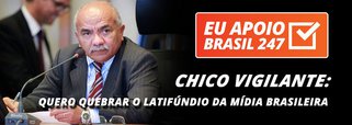 O deputado Chico Vigilante, do PT do Distrito Federal, apoia a campanha de assinaturas solidárias do Brasil 247. "O Brasil é o único país em que uma família pode ser dona de televisão, rádio, jornal, revista e portal de internet. Isso não é mais monopólio. É latifúndio e eu quero quebrar esse latifúndio. Por isso, eu estou solidário com essa campanha, para o fortalecimento de uma imprensa livre, soberana e democrática", diz ele (Foto: Leonardo Attuch) O deputado Chico Vigilante, do PT do Distrito Federal, apoia a campanha de assinaturas solidárias do Brasil 247. "O Brasil é o único país em que uma família pode ser dona de televisão, rádio, jornal, revista e portal de internet. Isso não é mais monopólio. É latifúndio e eu quero quebrar esse latifúndio. Por isso, eu estou solidário com essa campanha, para o fortalecimento de uma imprensa livre, soberana e democrática", diz ele