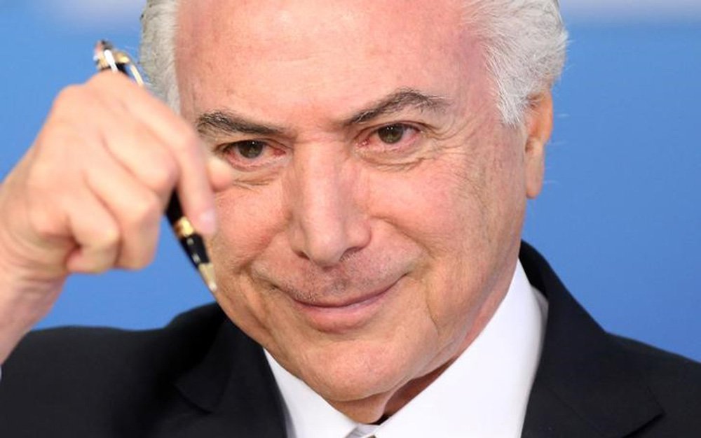 Presidente Michel Temer durante cerimônia no Palácio do Planalto, em Brasília 12/07/2017 REUTERS/Adriano Machado (Foto: Aquiles Lins) Presidente Michel Temer durante cerimônia no Palácio do Planalto, em Brasília 12/07/2017 REUTERS/Adriano Machado