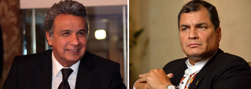 Lenín Rodrigues chegou ao posto máximo do Equador em 24 de maio de 2017, pouco após o ex-presidente Rafel Correa deixar o país para ir estudar na Europa; Moreno se lançou no empenho de governar com um programa contrário ao que o partido oficialista ¨Alianza País¨ tinha proposto; desmantelou acordos políticos e projetos sociais,reduziu impostos para empresas e majorou os preços dos serviços básicos.¨É um traidor! Está governado com a direita e com os banqueiros(...) Em seis meses trouxe o atraso de 20 anos, sentimos seis meses de desgoverno, seis meses de uma operação milimétrica de destruição dos 10 anos da Revolução Cidadã", disse Correa (Foto: Paulo Emílio) Lenín Rodrigues chegou ao posto máximo do Equador em 24 de maio de 2017, pouco após o ex-presidente Rafel Correa deixar o país para ir estudar na Europa; Moreno se lançou no empenho de governar com um programa contrário ao que o partido oficialista ¨Alianza País¨ tinha proposto; desmantelou acordos políticos e projetos sociais,reduziu impostos para empresas e majorou os preços dos serviços básicos.¨É um traidor! Está governado com a direita e com os banqueiros(...) Em seis meses trouxe o atraso de 20 anos, sentimos seis meses de desgoverno, seis meses de uma operação milimétrica de destruição dos 10 anos da Revolução Cidadã", disse Correa