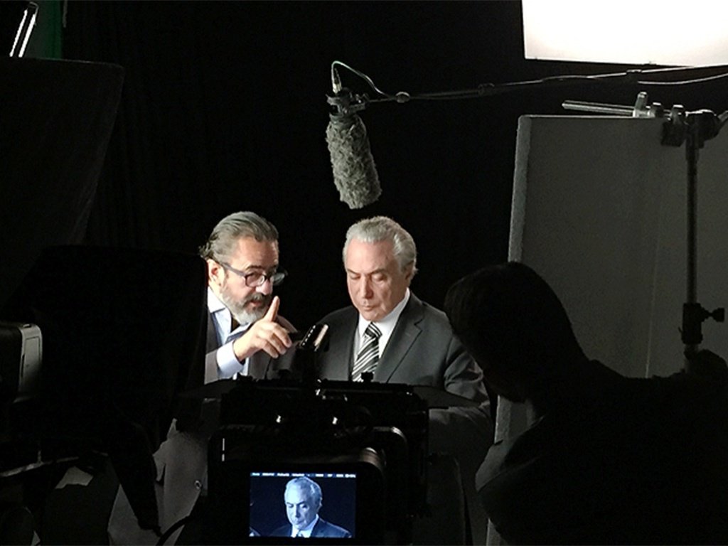 Publicitário e marqueteiro do PMDB, Elsinho Mouco, e Michel Temer (Foto: Tereza Cruvinel) www.brasil247.com - Publicitário e marqueteiro do PMDB, Elsinho Mouco, e Michel Temer
