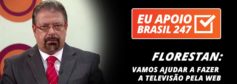 Um dos mais renomados e experientes profissionais da televisão brasileira, o jornalista Florestan Fernandes Júnior apoia o programa de assinaturas solidárias do 247 e diz que isso será fundamental para investimentos na televisão pela internet; "assim, você ajudará o Brasil a ter uma comunicação plural e a mudar questões importantes que estão em jogo no País" (Foto: Leonardo Attuch) Um dos mais renomados e experientes profissionais da televisão brasileira, o jornalista Florestan Fernandes Júnior apoia o programa de assinaturas solidárias do 247 e diz que isso será fundamental para investimentos na televisão pela internet; "assim, você ajudará o Brasil a ter uma comunicação plural e a mudar questões importantes que estão em jogo no País"