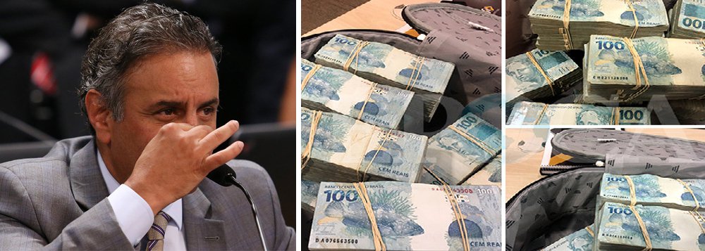 A Primeira Turma do Supremo Tribunal Federal (STF) decidiu nesta terça-feira, 26, por 3 votos a 2, afastar o senador Aécio Neves (PSDB-MG) do exercício de seu mandato, medida cautelar pedida pela Procuradoria-Geral da República (PGR) no inquérito em que o tucano foi denunciado por corrupção passiva e obstrução de Justiça, com base nas delações premiadas da empresa J&F; na mesma sessão, a Primeira Turma negou, por unanimidade, o terceiro pedido de prisão preventiva de Aécio feito pelo ex-procurador-geral da República Rodrigo Janot; articulador principal do golpe de 2016 que arrasou o País, Aécio ficará solto, embora tenha sido flagrado nos grampos da JBS negociando propinas de R$ 2 milhões (Foto: Aquiles Lins) A Primeira Turma do Supremo Tribunal Federal (STF) decidiu nesta terça-feira, 26, por 3 votos a 2, afastar o senador Aécio Neves (PSDB-MG) do exercício de seu mandato, medida cautelar pedida pela Procuradoria-Geral da República (PGR) no inquérito em que o tucano foi denunciado por corrupção passiva e obstrução de Justiça, com base nas delações premiadas da empresa J&F; na mesma sessão, a Primeira Turma negou, por unanimidade, o terceiro pedido de prisão preventiva de Aécio feito pelo ex-procurador-geral da República Rodrigo Janot; articulador principal do golpe de 2016 que arrasou o País, Aécio ficará solto, embora tenha sido flagrado nos grampos da JBS negociando propinas de R$ 2 milhões