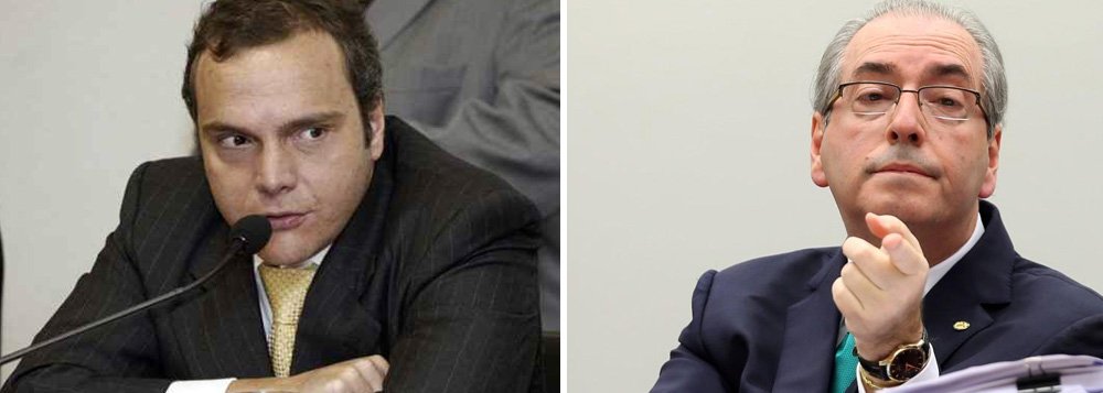 O ex-presidente da Câmara dos Deputados Eduardo Cunha (PMDB-RJ) e o doleiro Lúcio Funaro ficaram frente a frente nesta quinta-feira (26) em uma audiência na Justiça Federal para acompanhar o depoimento do ex-vice presidente da Caixa Econômica Federal Fábio Cleto; os três são réus na Operação Sépsis, um desdobramento da Lava Jato, que investiga um esquema de propinas na CEF; Cleto revelou pagamento de 1,5% ao grupo de Cunha sobre o valor liberado em 2011 pela Caixa para o Porto Maravilha, na zona portuária do Rio de Janeiro - uma obra de R$ 3,5 bilhões (Foto: Charles Nisz) O ex-presidente da Câmara dos Deputados Eduardo Cunha (PMDB-RJ) e o doleiro Lúcio Funaro ficaram frente a frente nesta quinta-feira (26) em uma audiência na Justiça Federal para acompanhar o depoimento do ex-vice presidente da Caixa Econômica Federal Fábio Cleto; os três são réus na Operação Sépsis, um desdobramento da Lava Jato, que investiga um esquema de propinas na CEF; Cleto revelou pagamento de 1,5% ao grupo de Cunha sobre o valor liberado em 2011 pela Caixa para o Porto Maravilha, na zona portuária do Rio de Janeiro - uma obra de R$ 3,5 bilhões
