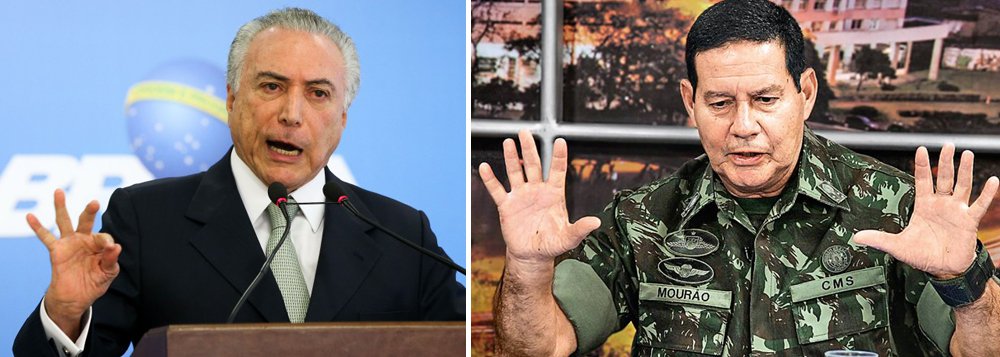 "É evidente que Temer não tem a menor condição de implantar uma ditadura com uma constituição como essa, com a aprovação ridícula de apenas 3% da população. Essa possibilidade está descartada. Principalmente porque, como vimos na semana passada, as Forças Armadas não compactuam com o seu governo", diz o colunista Alex Solnik; "A outra via para a ditadura seria um golpe parecido ao de 64, militares assumindo o poder com apoio do PIB nacional e do governo americano"; ele afirma, no entanto, que esse quadro também está descartado (Foto: Alex Solnik) "É evidente que Temer não tem a menor condição de implantar uma ditadura com uma constituição como essa, com a aprovação ridícula de apenas 3% da população. Essa possibilidade está descartada. Principalmente porque, como vimos na semana passada, as Forças Armadas não compactuam com o seu governo", diz o colunista Alex Solnik; "A outra via para a ditadura seria um golpe parecido ao de 64, militares assumindo o poder com apoio do PIB nacional e do governo americano"; ele afirma, no entanto, que esse quadro também está descartado