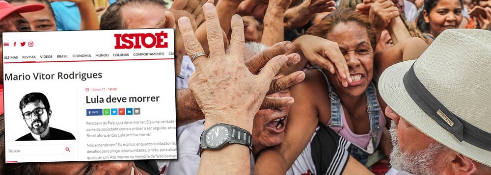 O Partido dos Trabalhadores decidiu acionar criminalmente o colunista Mario Vitor Gonçalves, que publicou o artigo "Lula deve morrer"; "O título é tipicamente uma incitação ao crime, conforme previsto no artigo 286 do Código Penal Brasileiro", diz nota do PT; "Este episódio demonstra até que ponto setores da direita e das elites estão dispostos a chegar para impedir o retorno de Lula à presidência da República pelo voto do povo brasileiro" (Foto: Leonardo Attuch) O Partido dos Trabalhadores decidiu acionar criminalmente o colunista Mario Vitor Gonçalves, que publicou o artigo "Lula deve morrer"; "O título é tipicamente uma incitação ao crime, conforme previsto no artigo 286 do Código Penal Brasileiro", diz nota do PT; "Este episódio demonstra até que ponto setores da direita e das elites estão dispostos a chegar para impedir o retorno de Lula à presidência da República pelo voto do povo brasileiro"
