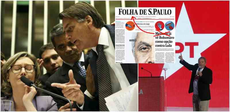 Apesar de começar a "deglutir" Bolsonaro, a Folha ainda o vê com reservas sobretudo na área econômica que, segundo o jornalão dos Frias, "tenta incorporar a sua retórica alguns rudimentos do liberalismo e da responsabilidade orçamentária" (Foto: Esmael Morais) Apesar de começar a "deglutir" Bolsonaro, a Folha ainda o vê com reservas sobretudo na área econômica que, segundo o jornalão dos Frias, "tenta incorporar a sua retórica alguns rudimentos do liberalismo e da responsabilidade orçamentária"