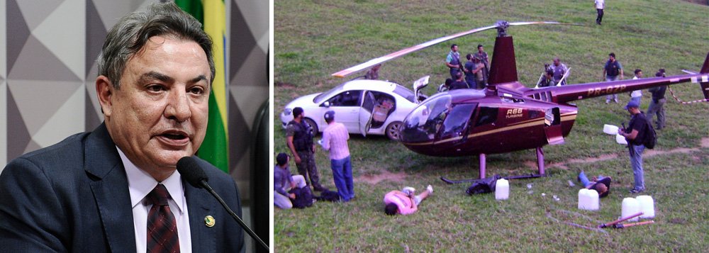 Um helicóptero da família do senador Zezé Perella (SD-MG), que foi apreendido com meia tonelada de cocaína, não pode mais ser chamado de "helicoca", por decisão de uma juíza federal; censura avança no País (Foto: Leonardo Attuch) Um helicóptero da família do senador Zezé Perella (SD-MG), que foi apreendido com meia tonelada de cocaína, não pode mais ser chamado de "helicoca", por decisão de uma juíza federal; censura avança no País