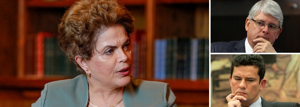 Em nota divulgada à imprensa, a presidente deposta Dilma Rousseff rebate a segunda denúncia oferecia pelo procurador-geral Rodrigo Janot por obstrução judicial relativa à nomeação do ex-presidente Lula para a Casa Civil; Dilma lembra que a acusação foi feita a partir de grampo ilegal feito pelo juiz Sergio Moro; "É espantoso que a nova denúncia se baseie em provas ilegais e nulas, fruto de reconhecida situação abusiva em que conversas da presidenta eleita Dilma Rousseff foram indevidamente interceptadas, divulgadas e descontextualizadas na interpretação do seu real conteúdo", diz ela (Foto: Leonardo Attuch) Em nota divulgada à imprensa, a presidente deposta Dilma Rousseff rebate a segunda denúncia oferecia pelo procurador-geral Rodrigo Janot por obstrução judicial relativa à nomeação do ex-presidente Lula para a Casa Civil; Dilma lembra que a acusação foi feita a partir de grampo ilegal feito pelo juiz Sergio Moro; "É espantoso que a nova denúncia se baseie em provas ilegais e nulas, fruto de reconhecida situação abusiva em que conversas da presidenta eleita Dilma Rousseff foram indevidamente interceptadas, divulgadas e descontextualizadas na interpretação do seu real conteúdo", diz ela