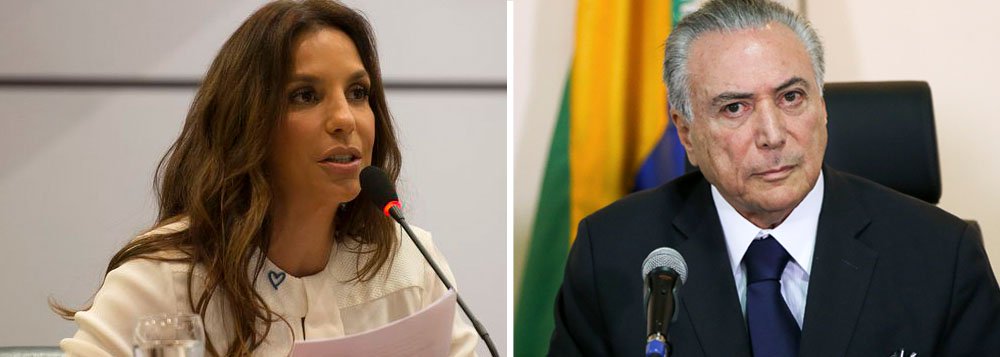 A cantora baiana Ivete Sangalo ficou "indignada" com o decreto por meio do qual Michel Temer extingue a Reserva Nacional de Cobre e Associadas, área de 47 mil quilômetros quadrados entre Pará e Amapá, rica em ouro e outros minérios e que engloba nove áreas protegidas, entre florestas estaduais, reservas ecológicas e terras indígenas; "Quanta notícia difícil de aceitar. Brincando com o nosso patrimônio? Que grande absurdo. Tem que ter um basta", publicou a cantora no Instagram (Foto: Romulo Faro) A cantora baiana Ivete Sangalo ficou "indignada" com o decreto por meio do qual Michel Temer extingue a Reserva Nacional de Cobre e Associadas, área de 47 mil quilômetros quadrados entre Pará e Amapá, rica em ouro e outros minérios e que engloba nove áreas protegidas, entre florestas estaduais, reservas ecológicas e terras indígenas; "Quanta notícia difícil de aceitar. Brincando com o nosso patrimônio? Que grande absurdo. Tem que ter um basta", publicou a cantora no Instagram